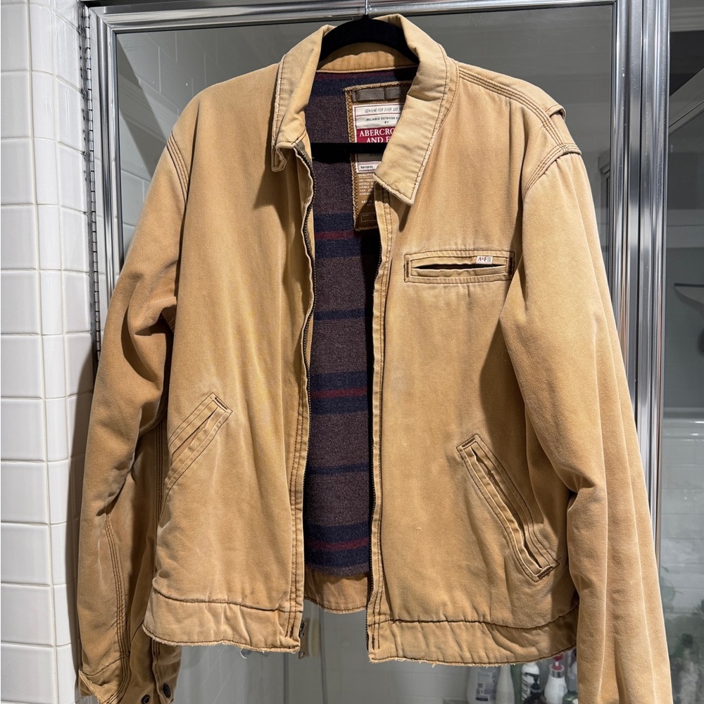 Abercrombie & Fitch Tan Military Jacket